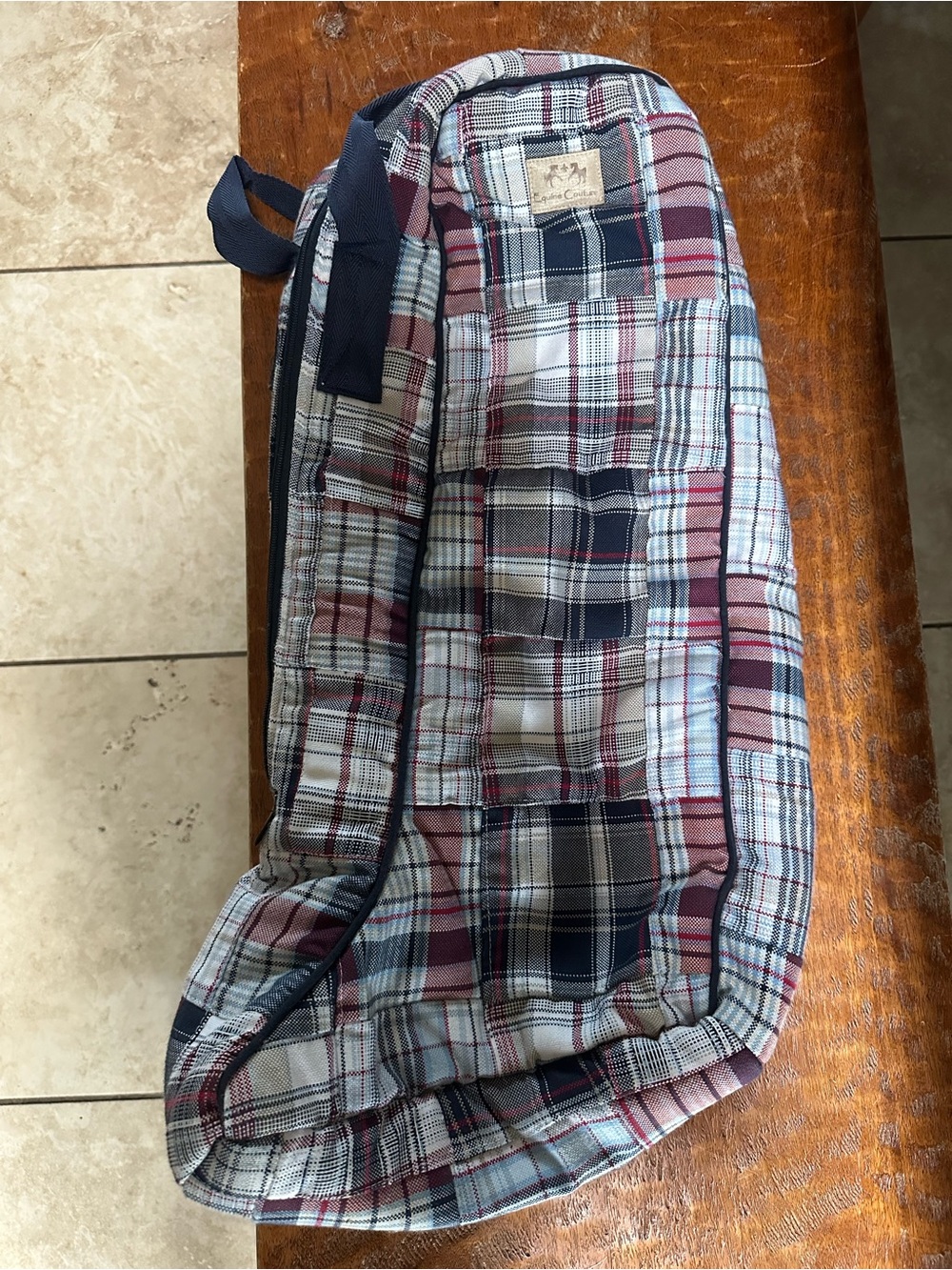 Equine Couture ‘Mackenzie’ Patchwork Plaid Quilted Tall Boot Bag